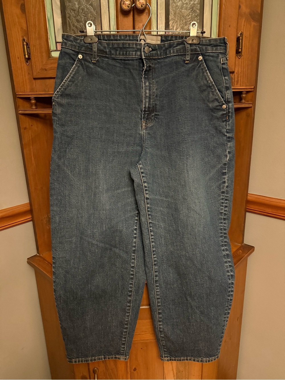 Everlane The Arc Jean Barrel Curve Crop High Rise jeans 34